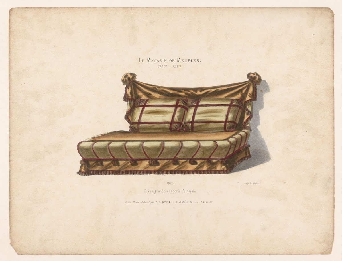 Divan grande draperie fantaisie 1832   1904