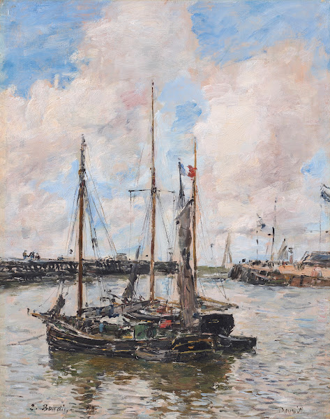 Lentrée du port de Trouville 1894