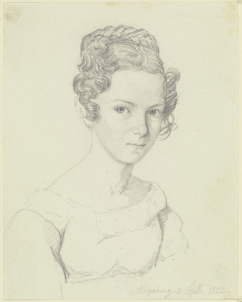 Bildnis der Schwester des Augsburger Tiermalers Moritz Rugendas 1822