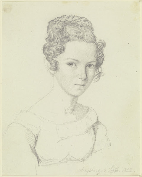Bildnis der Schwester des Augsburger Tiermalers Moritz Rugendas 1822