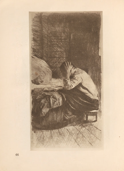 Frau an Wiege 1925