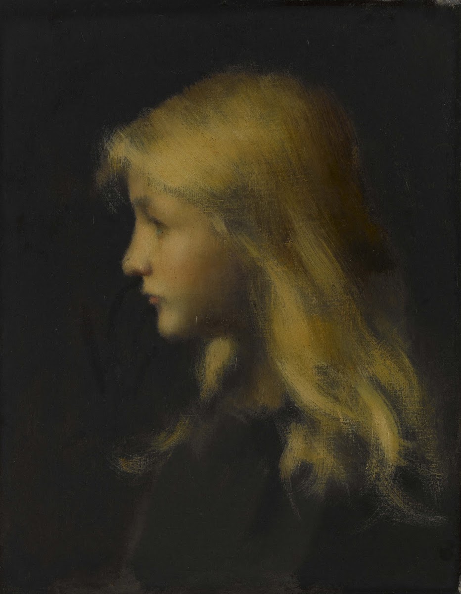 Fillette blonde 1900 1902