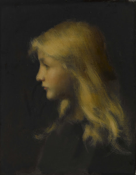 Fillette blonde 1900 1902