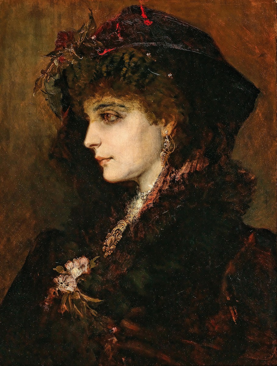 Portrait of a Young Lady in Profile c 1874