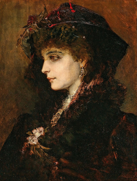Portrait of a Young Lady in Profile c 1874