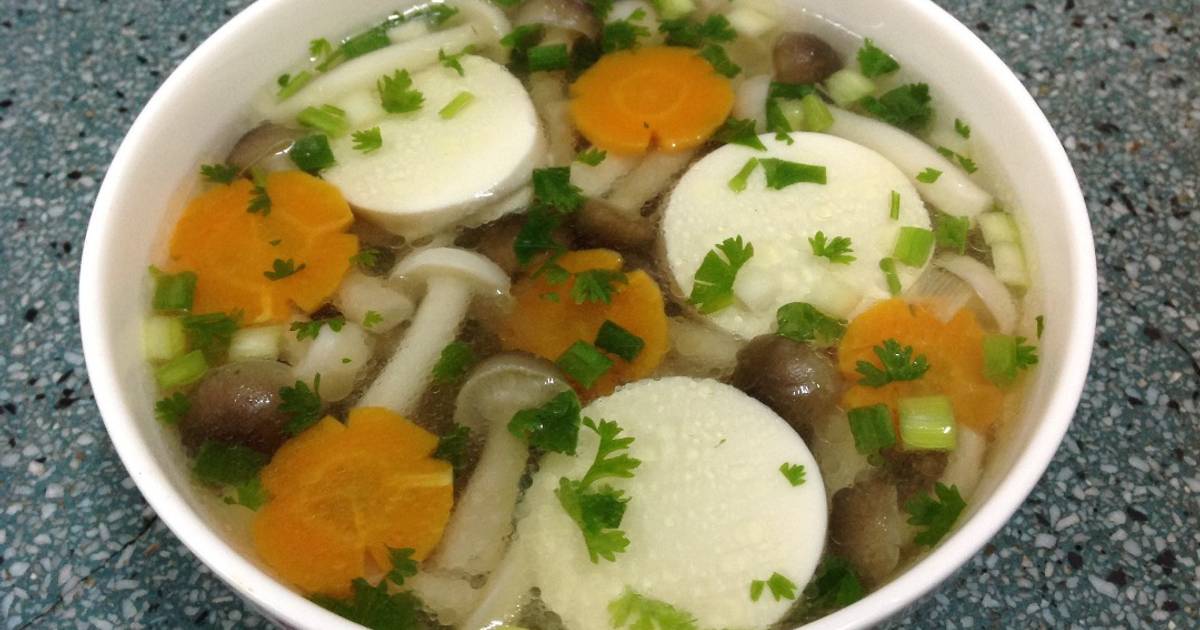Canh nấm linh chi chay