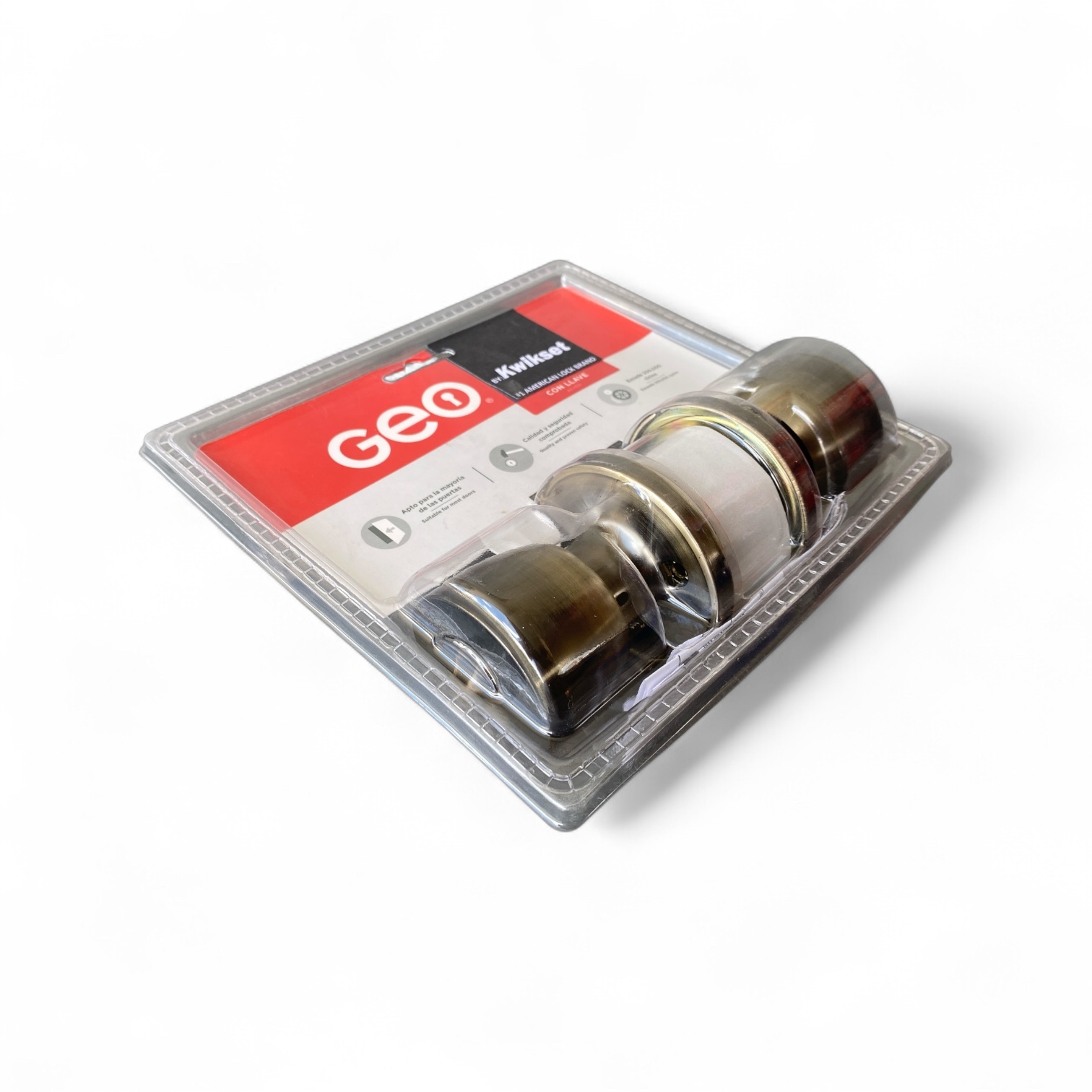 Geo Doorknob Flat Handle