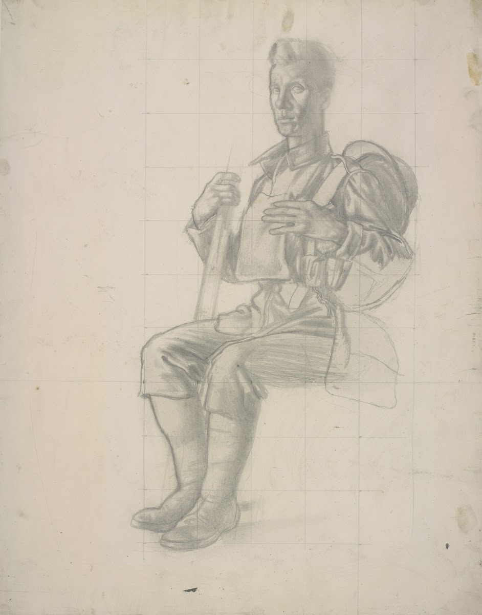 Life Study For Heavy Artillery 1919