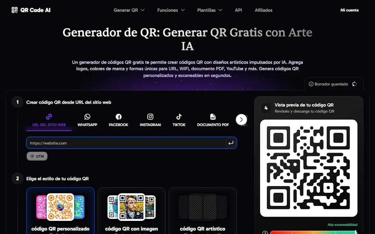 Captura de QR Code AI