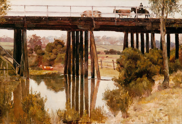 Winter morning after rain Gardiners Creek 1885
