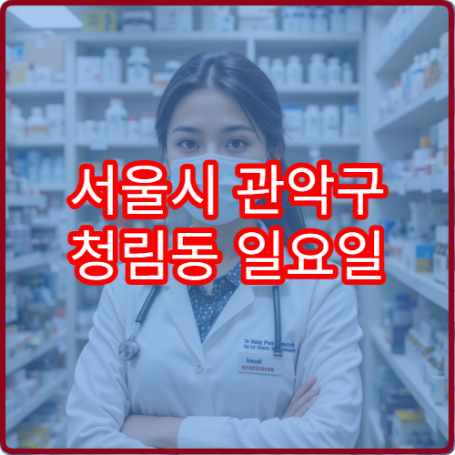 서울시 관악구 청림동 일요일 당번약국 정보 주말 당직약국 운영현황