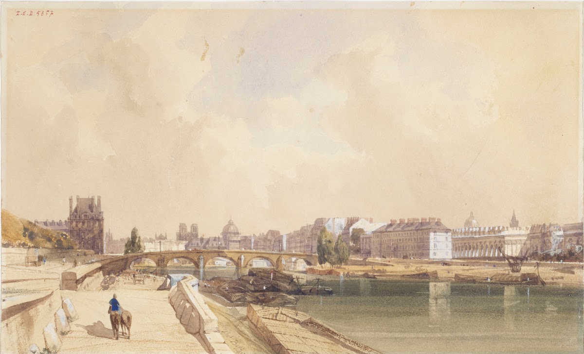 Le Pont Royal en 1833 1833
