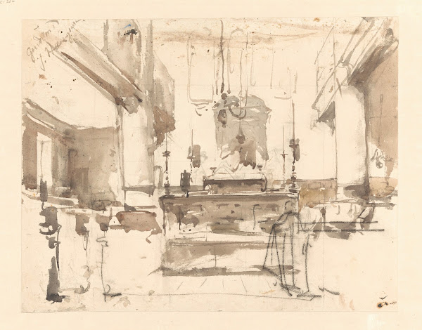 Interieur van een synagoge 1827   1891