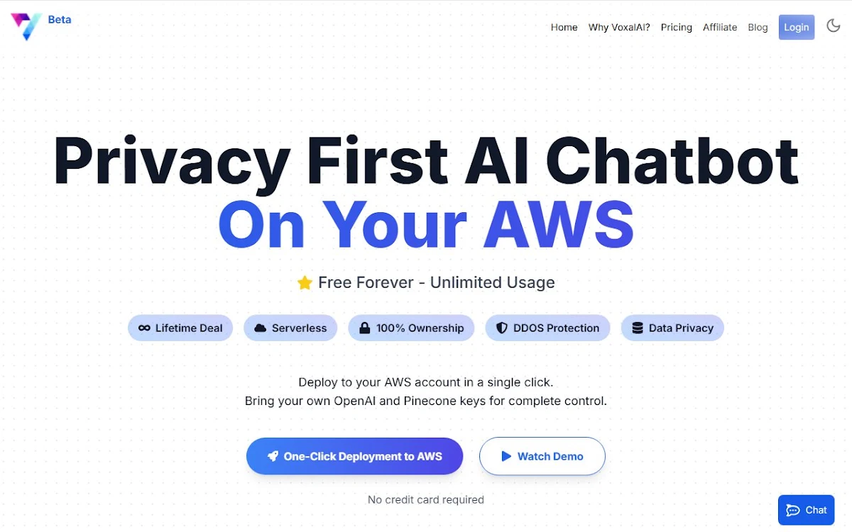 Captura de Voxal.AI