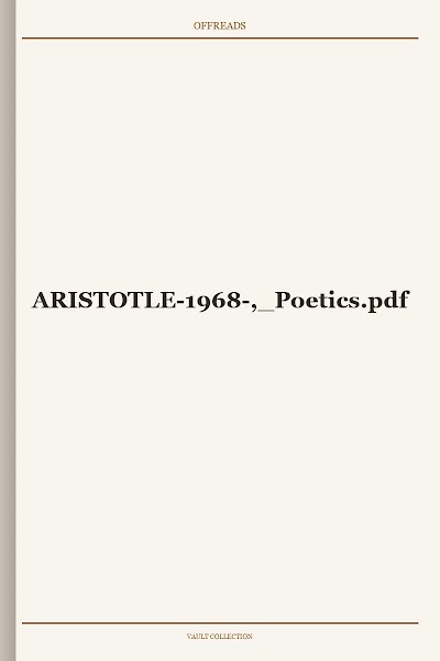 ARISTOTLE-1968-, Poetics