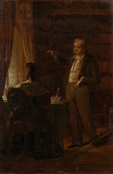 Prof Dr Ignaz Rudolf Bischoff von Altenstern seiner Gattin Johanna diktierend 18