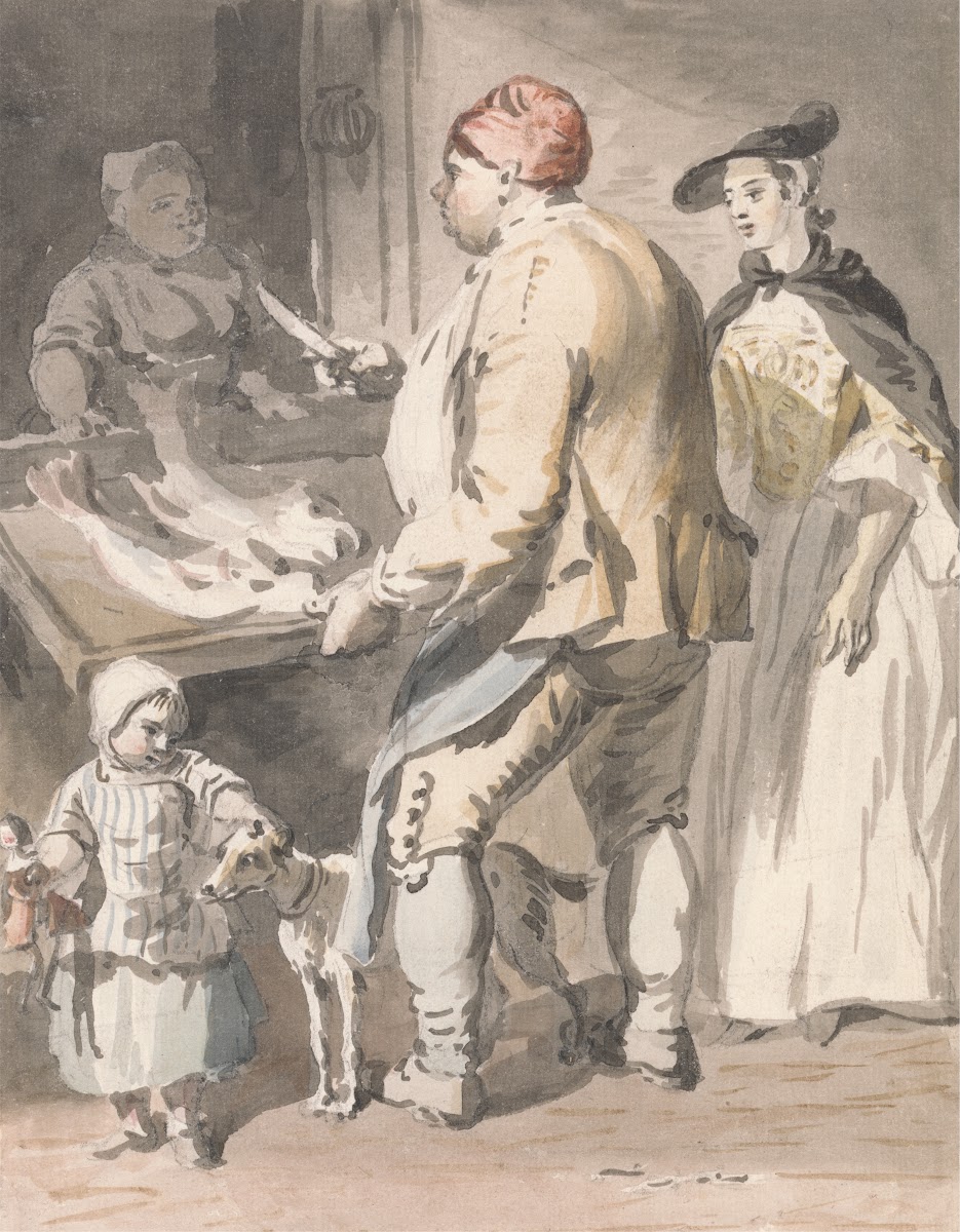 London Cries A Fishmonger ca 1759