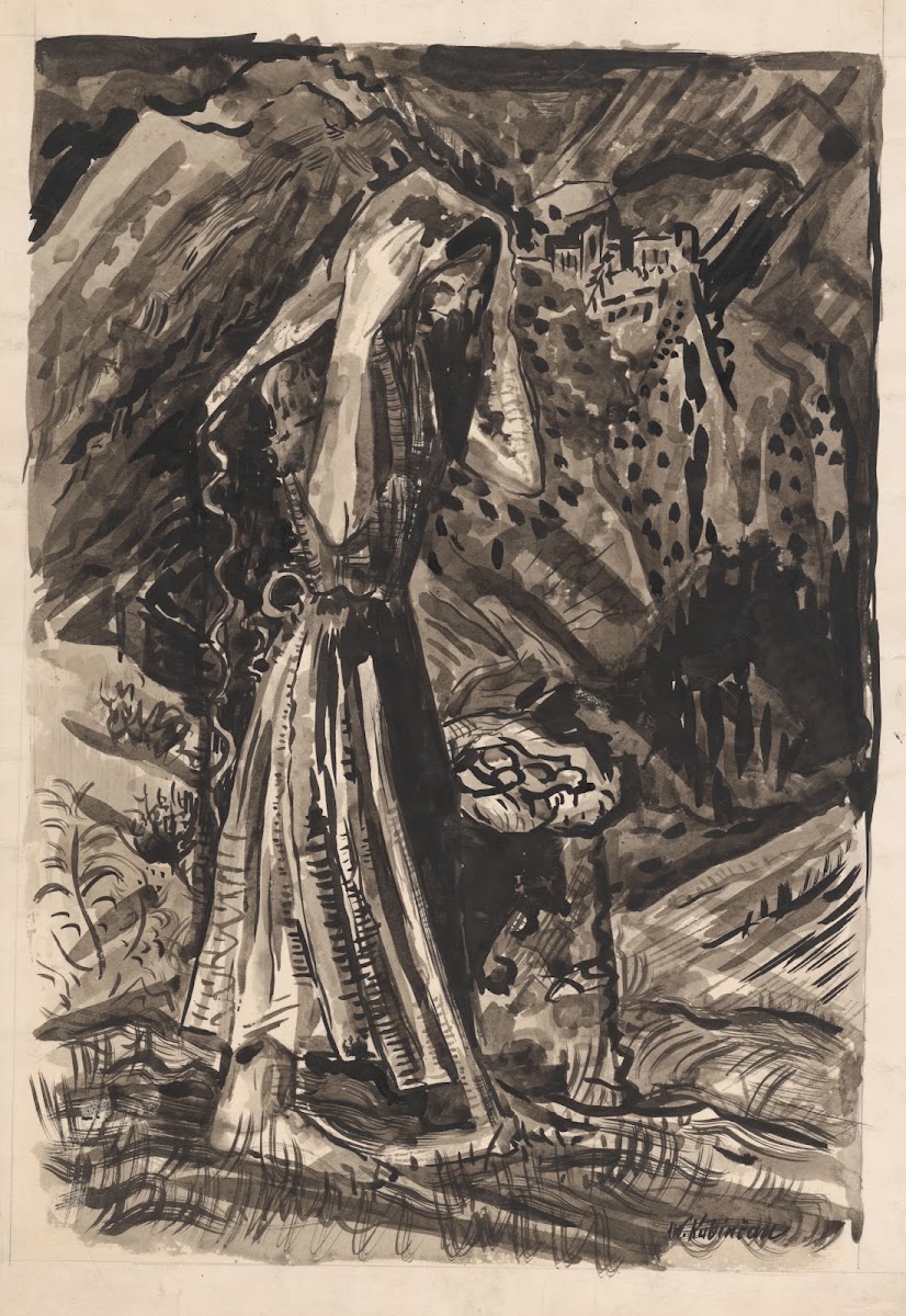 Standing Woman with a Bag of Potatoes 1985