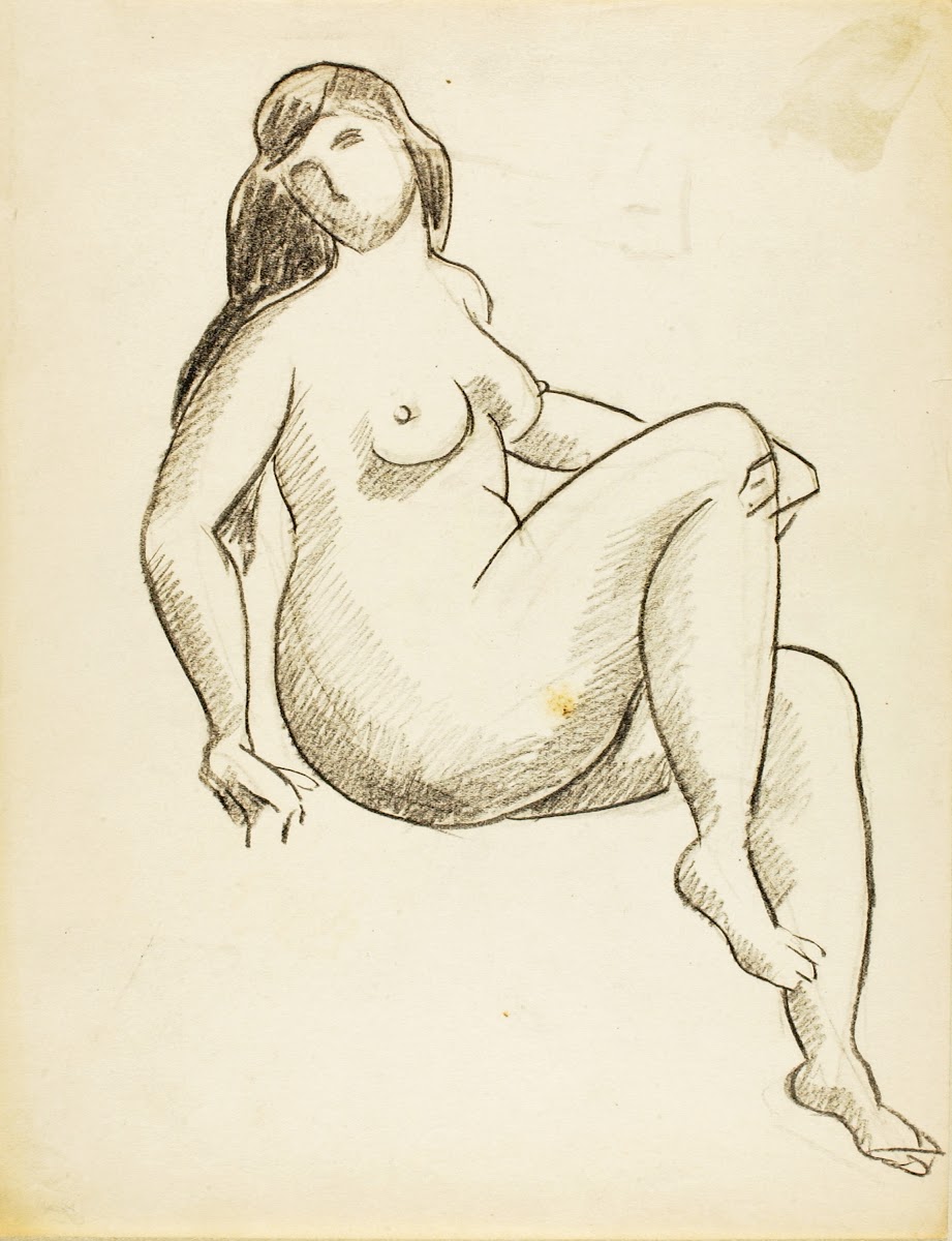 Seated Female Nude
