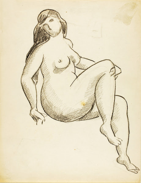 Seated Female Nude