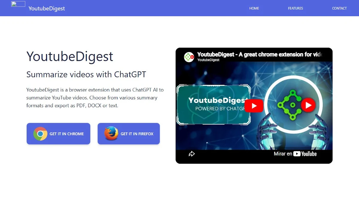 Captura de YoutubeDigest