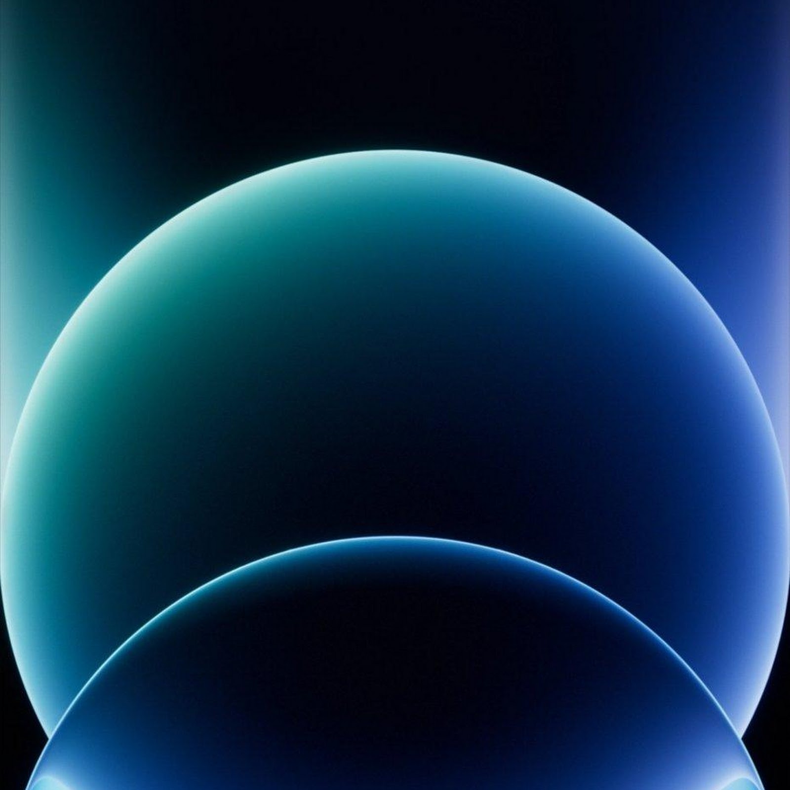 Download Glowing Abstract Blue Shapes iPhone