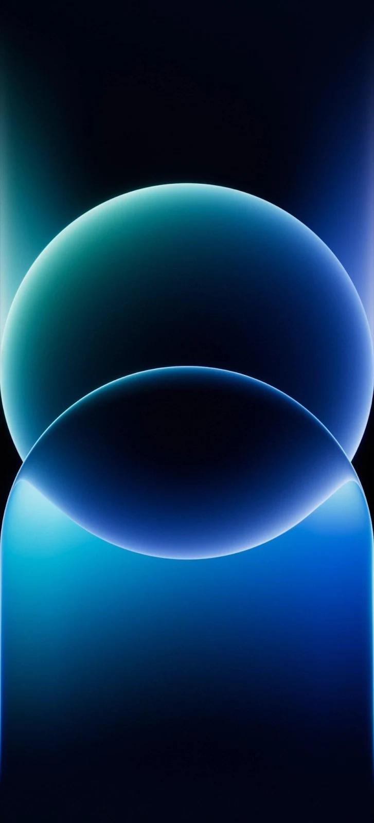Glowing Abstract Blue Shapes - Abstract Graphic Design iPhone Wallpaper (931x2048)