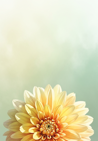 Yellow Flower Macro Watercolor Art