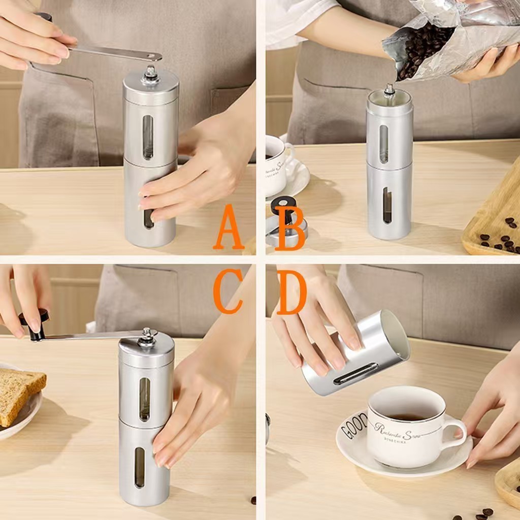 Handkaffeemühle aus Edelstahl