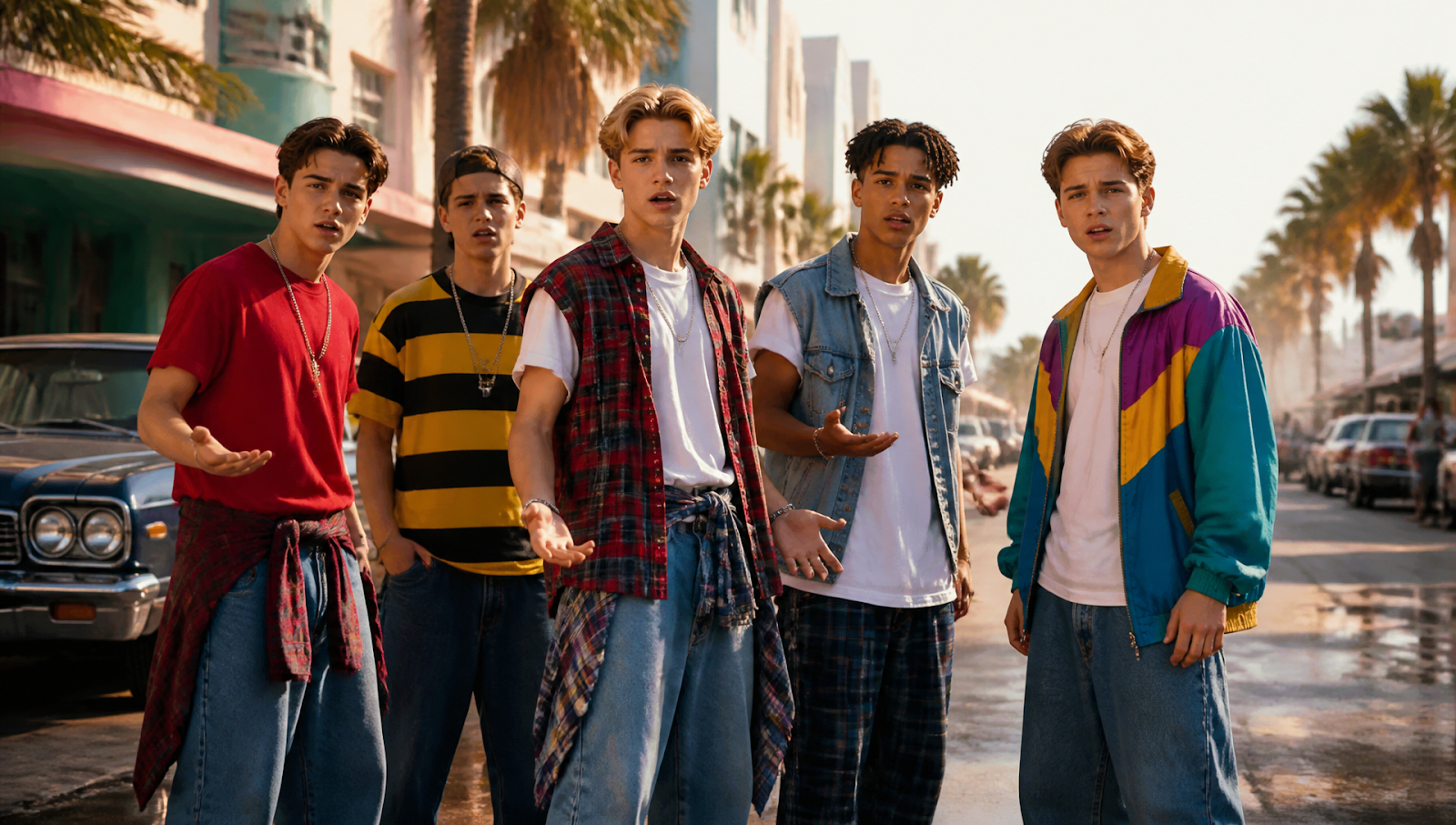 Back to the 90s review featuring the boyband cast caught in a 1995 time-slip story