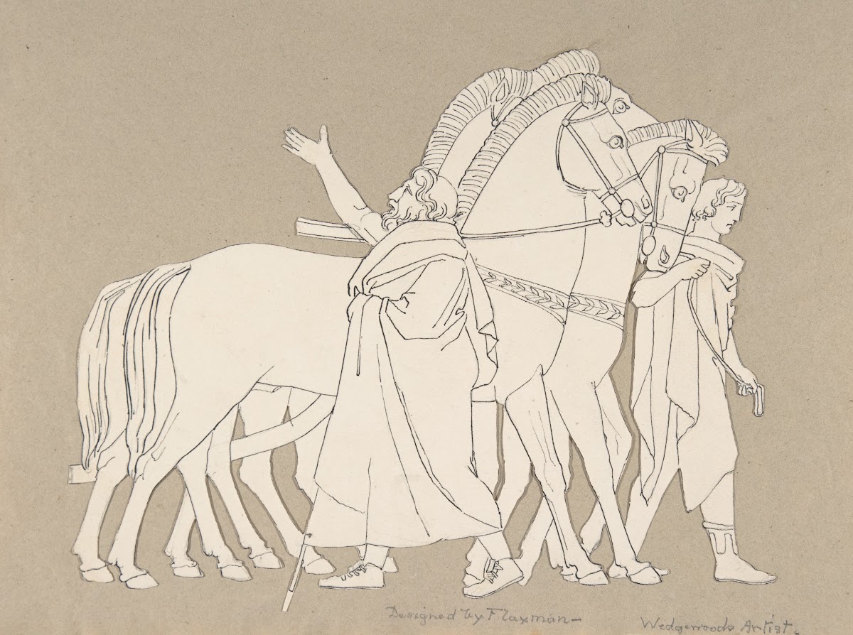 Design for large fireplace white tiles produced in Wedgwoods factory 19th centur