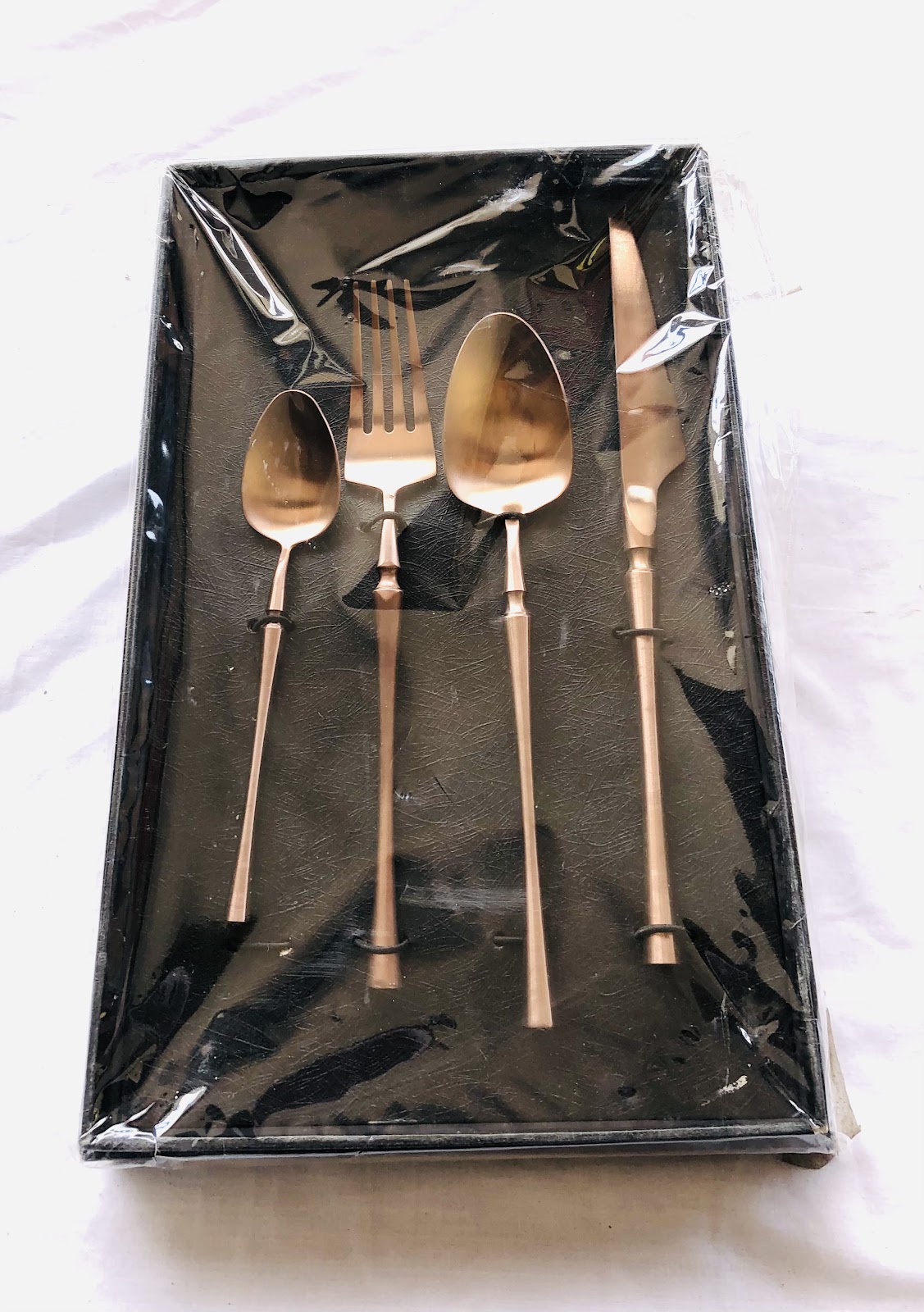 4pcs bronze cutlery set
