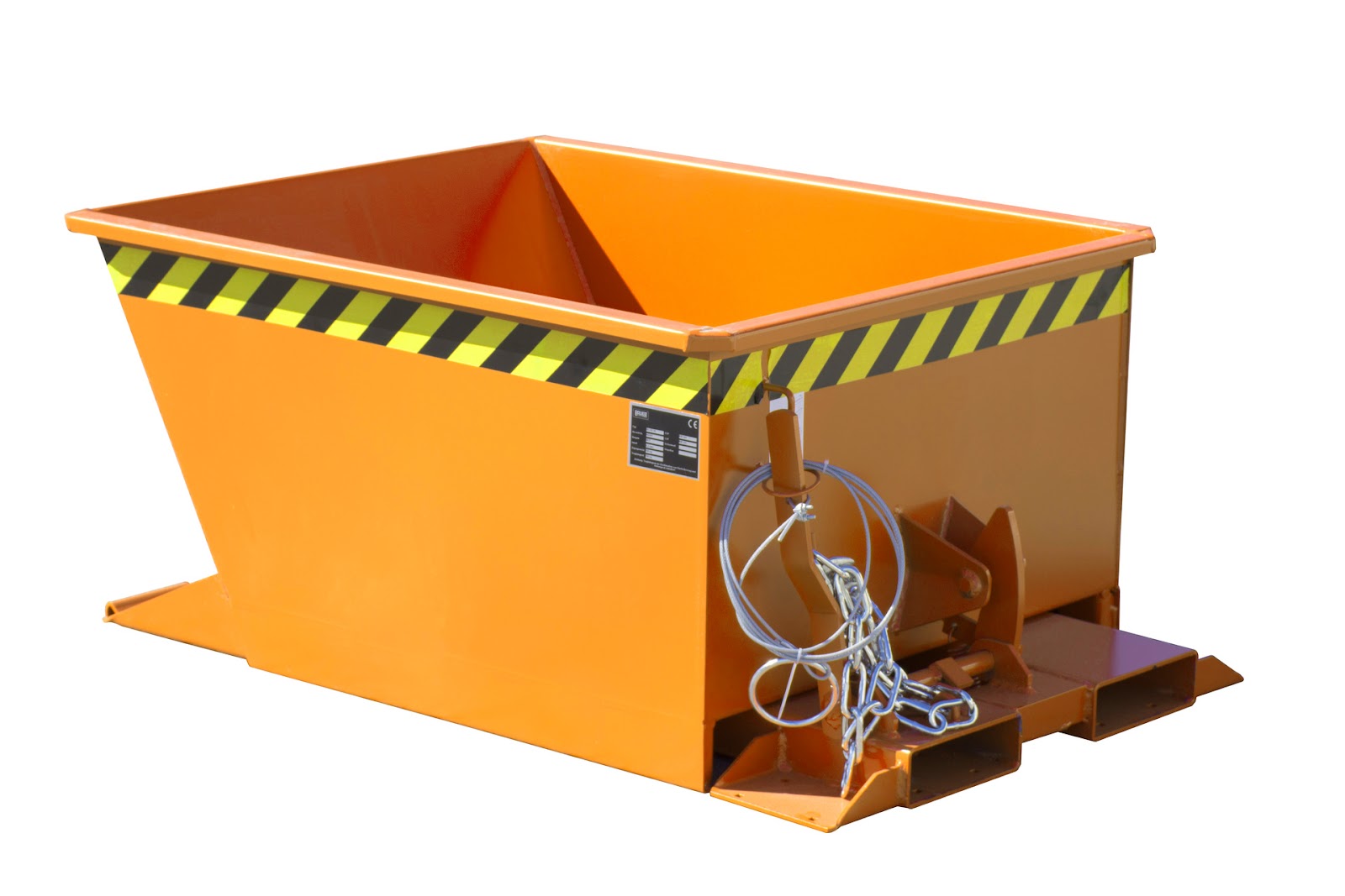 Kiepcontainer GU-RZ 30, gelakt, Geeloranje