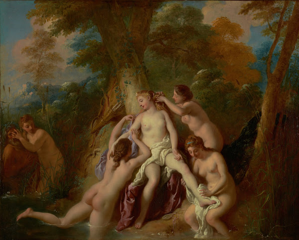 Diana and Her Nymphs Bathing 17221724