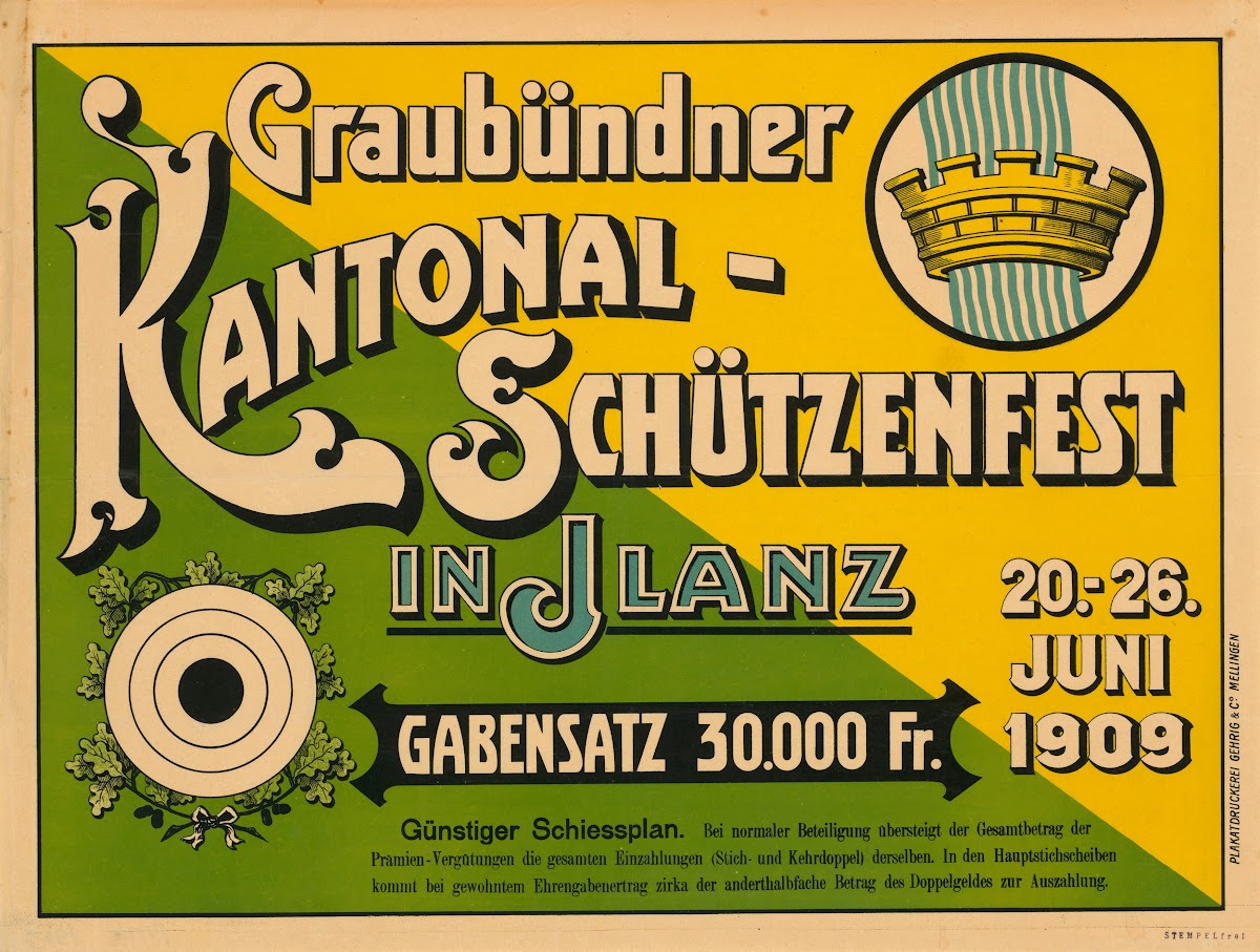 GraubüNdner Kantonal SchüTzenfest 1909 1909