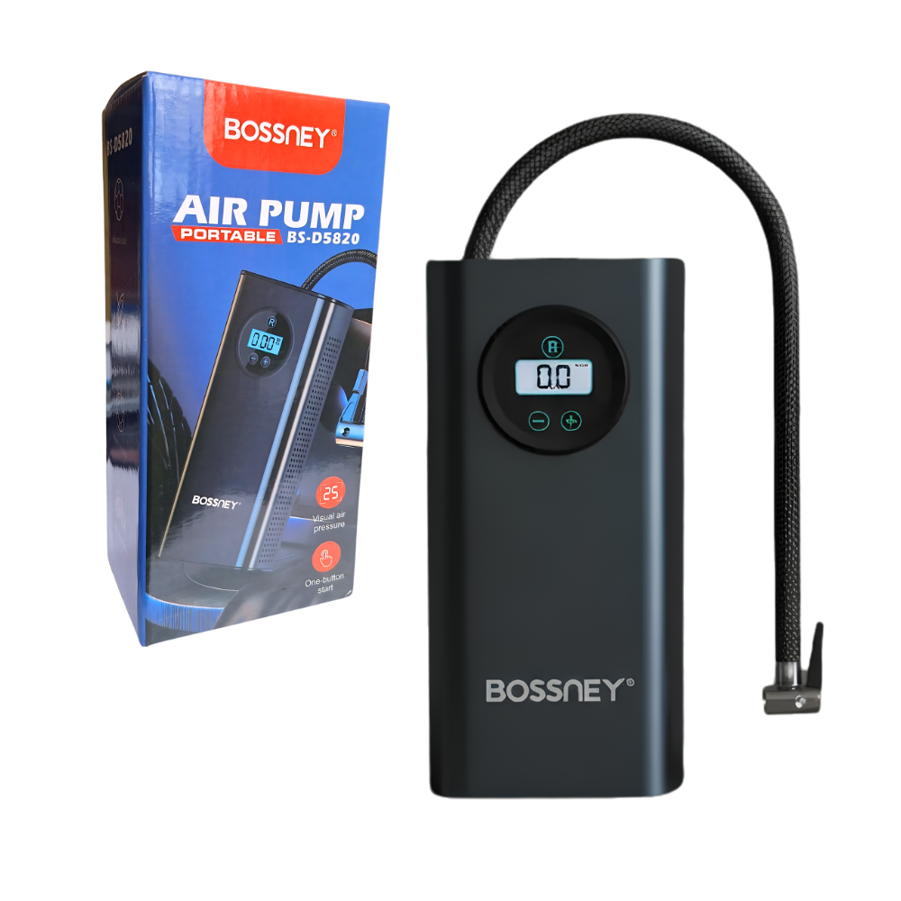 Inflador Compresor de Aire Portatil Multifuncional BOSSNEY Bs-D5820