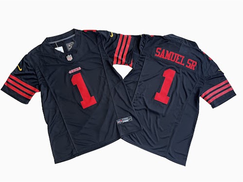 San Francisco 49ers 1# Deebo Samuel Nike Black Vapor F.U.S.E. Limited Jersey.jpeg