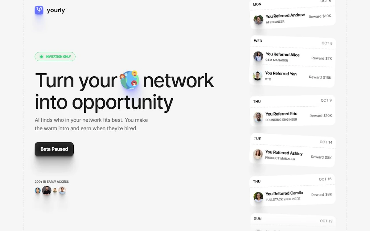 Captura de yourly: Voice AI Call Reflection