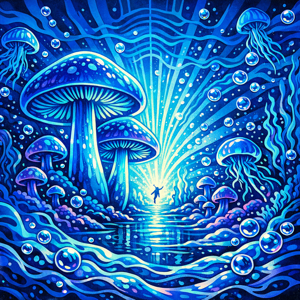 heroic dose mushrooms – expressive visual of the dosage and possibilities in lifestyle culture