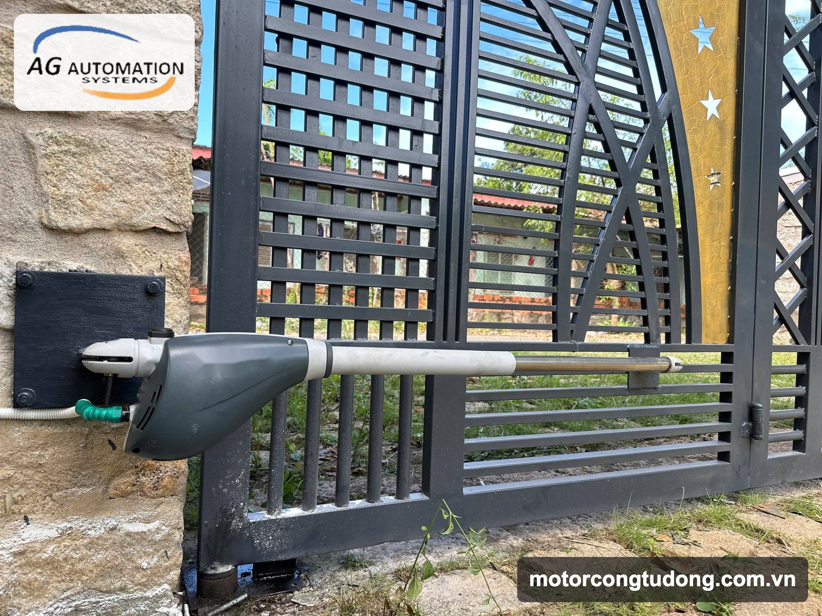 Motor tay đòn nhập khẩu Italy cổng hai cánh Vũng Tàu