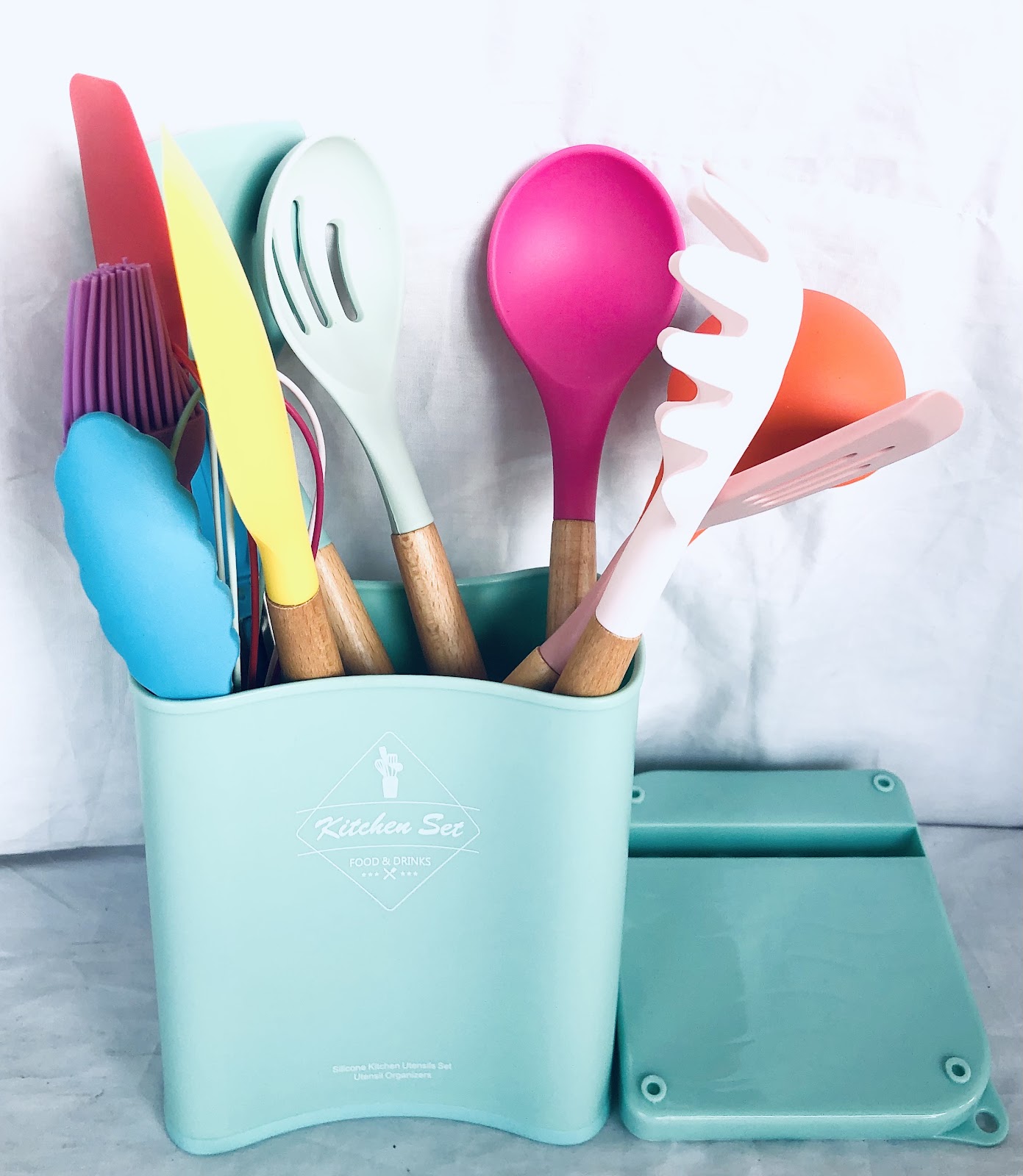 Photo 3 of 11pcs Silicone Kitchen Utensils
