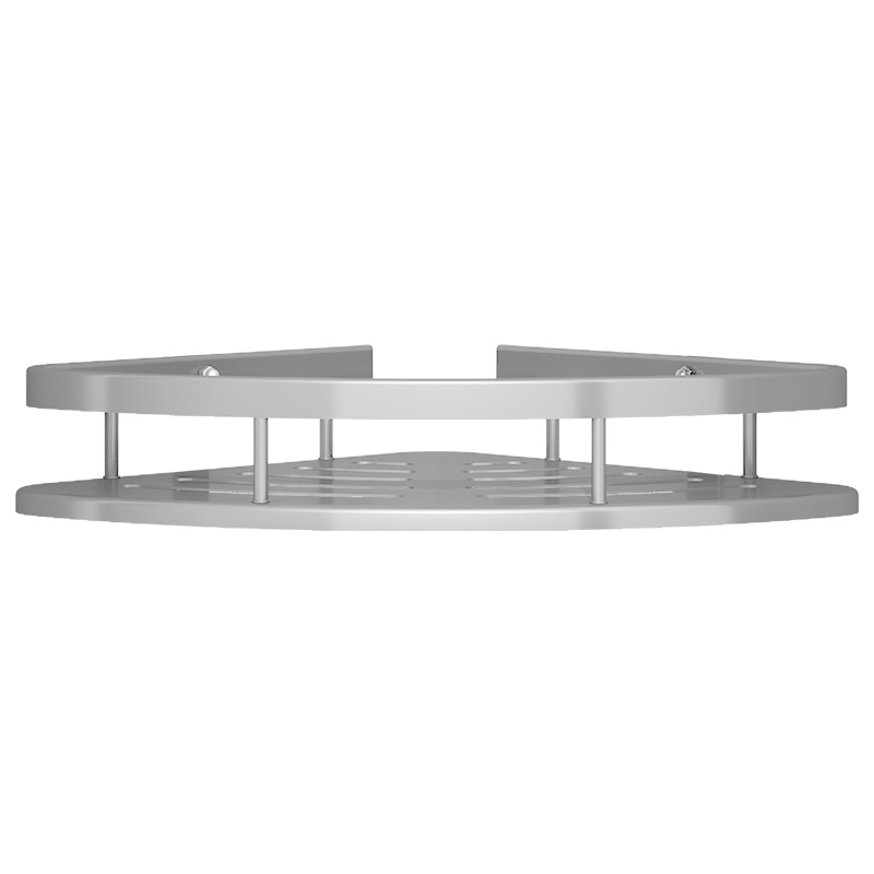 Wall Shelf Bathroom, triangular, without drilling, aluminum