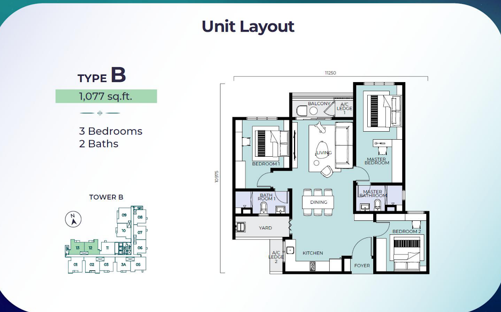 Trinity Nordic Residences floor plan