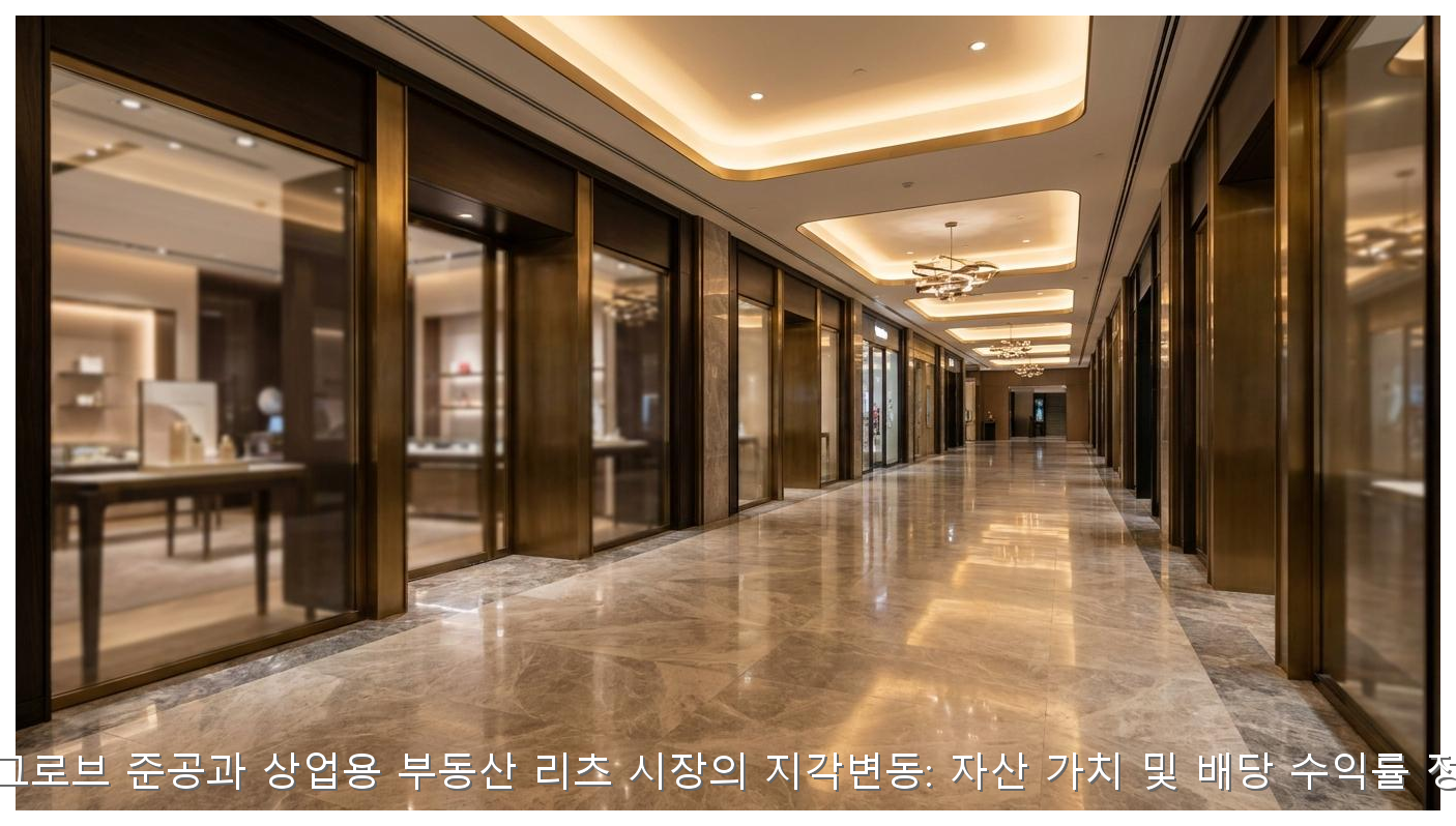 마곡 원그로브 준공과 상업용 부동산 리츠 시장의 지각변동: 자산 가치 및 배당 수익률 정밀 분석 핵심 안내 및 분석 인포그래픽 (3)