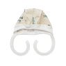 Cap with ties Twins for newborns knitwear 0-3 mon multicolor