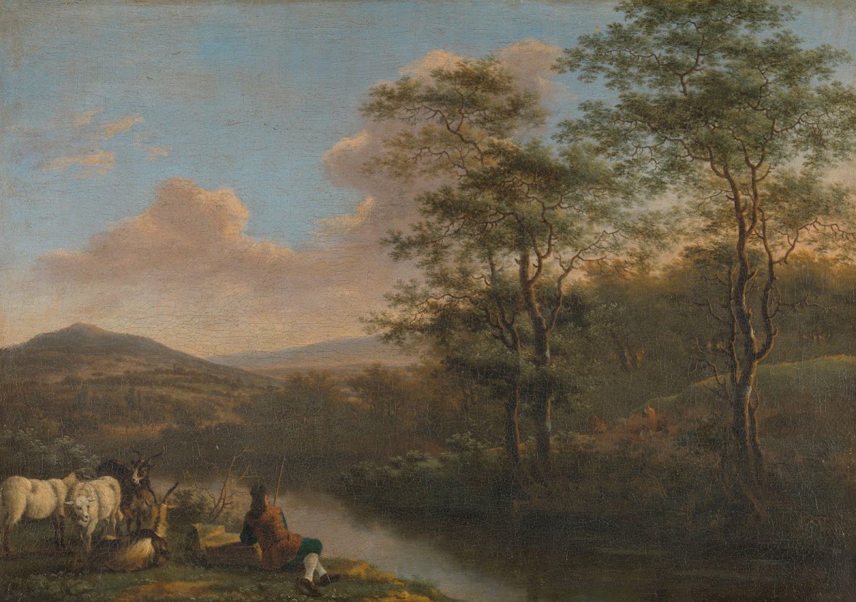 Italian Landscape with Resting Herdman 1650   1692