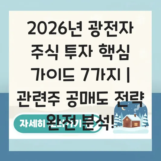 광전자 주식 투자 관련주 공매도