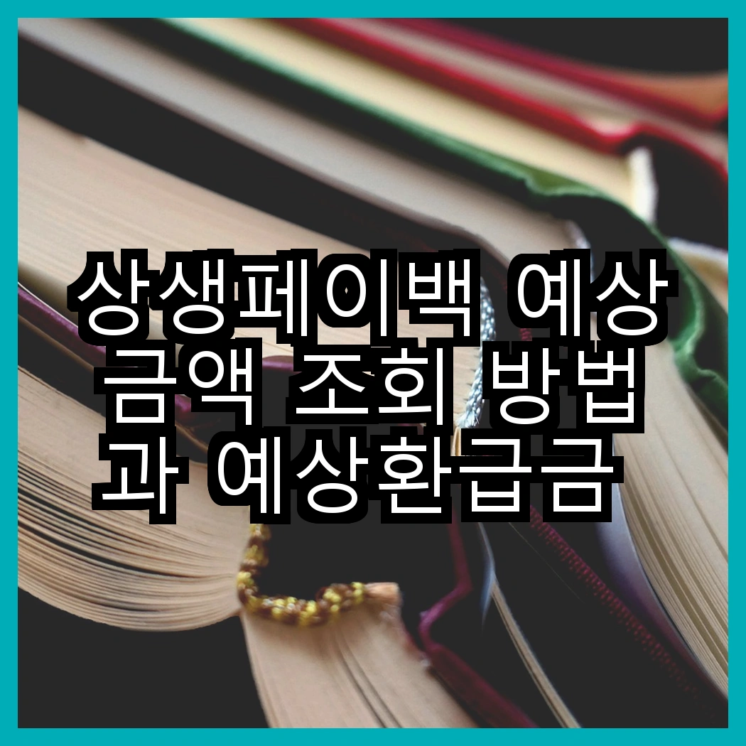 상생페이백 예상금액 조회 방법과 예상환급금 빠르게 확인하는법 썸네일