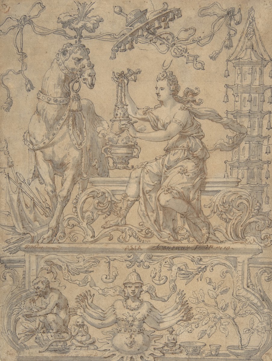 Allegory of Asia from the Four Continents 17th century