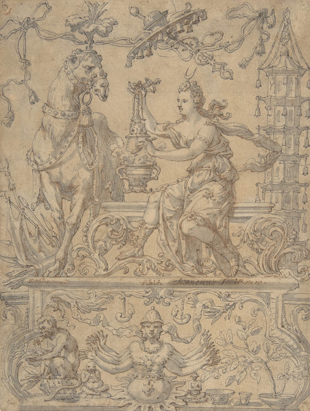 Allegory of Asia from the Four Continents 17th century